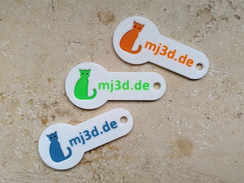 Schlüsselanhänger mj3d.de